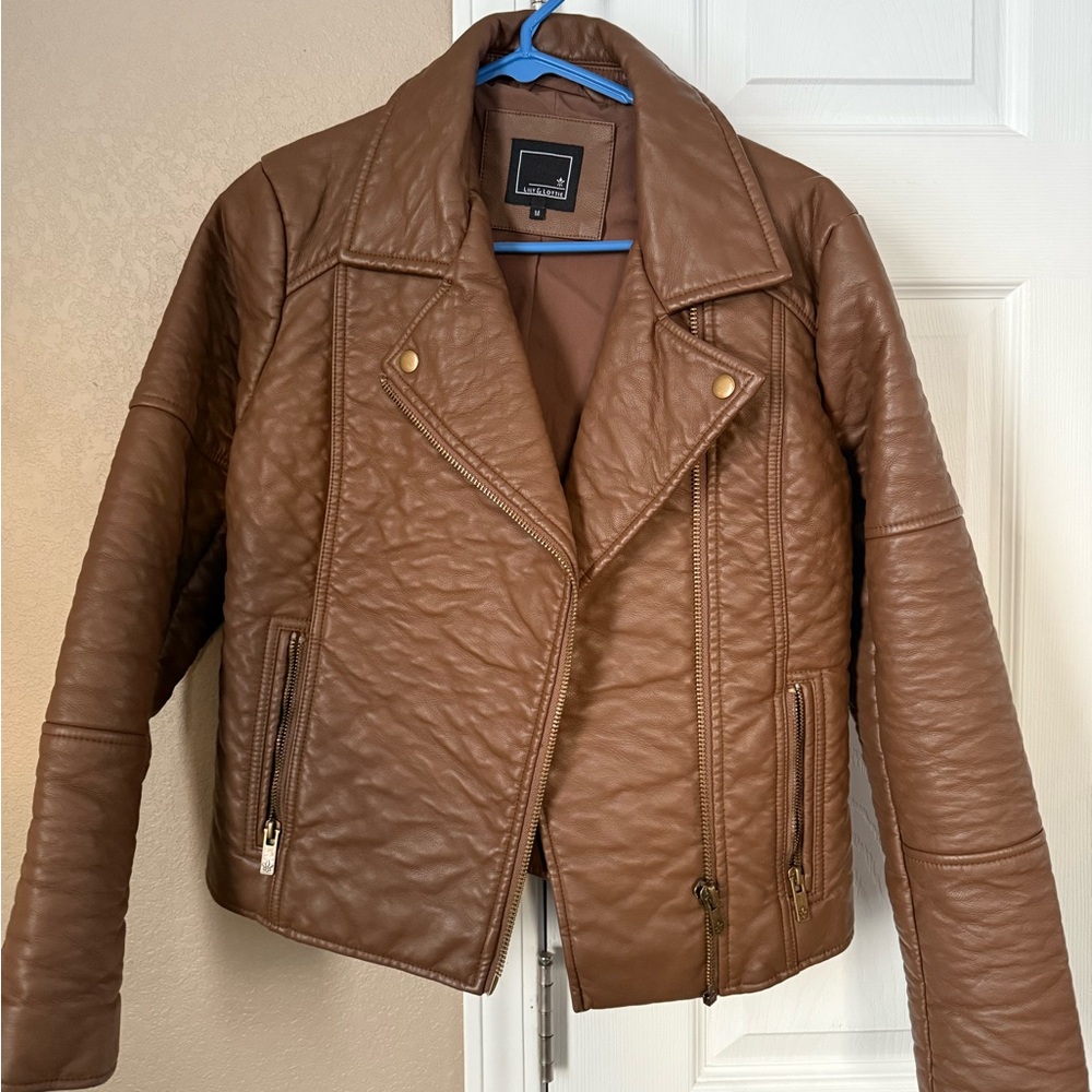 Women’s Lily & Lottie Leather Moto Jacket
Size M